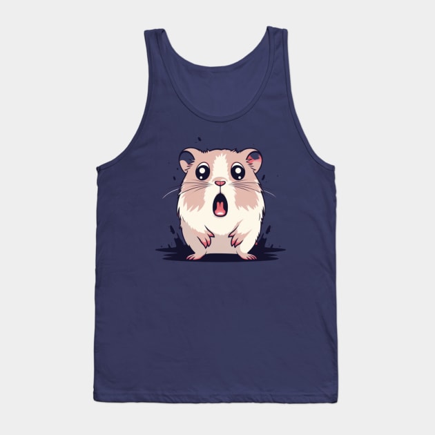 Scared Hamster Meme, funny tshirt, gift present ideas Tank Top by Pattyld